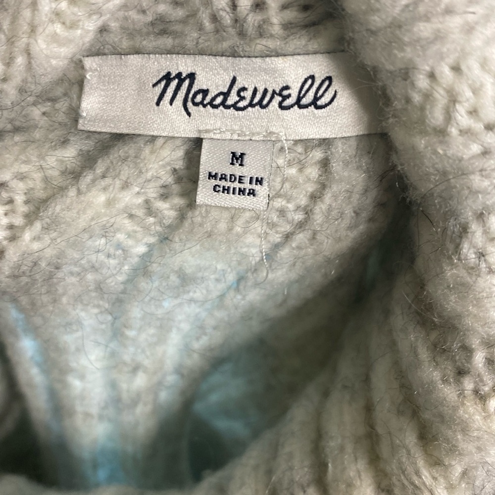 Madewell Snowbound Drawstring Pullover Gray Sweat… - image 5